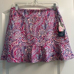 Tommy Bahama Pink and Blue Floral Golf & Tennis Skort